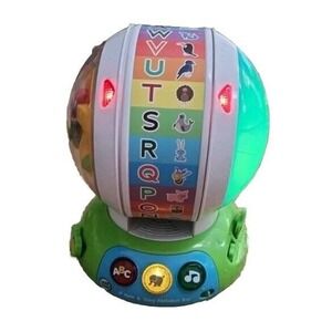 Spin and Sing Alphabet Zoo Leap Frog Kids Learning Toy Tested Working Batt Light
